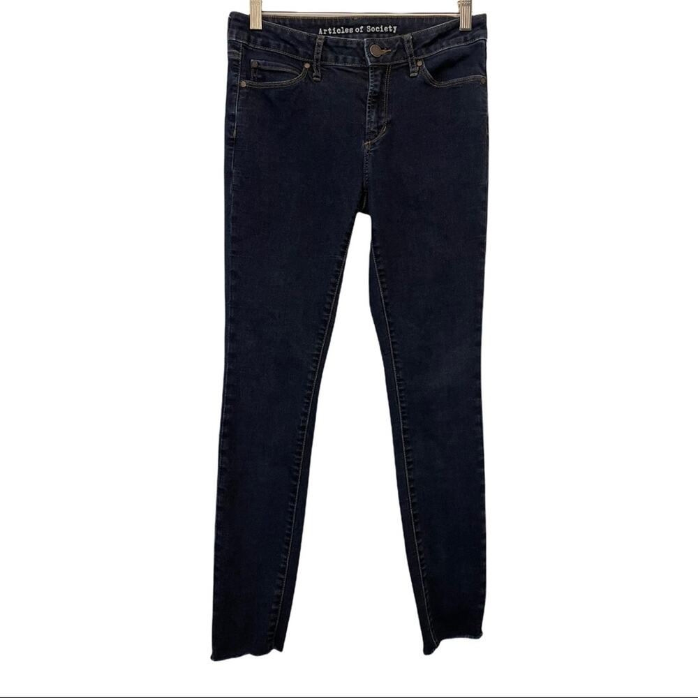 Articles of Society Raw Hem Skinny Jeans 27 Fray